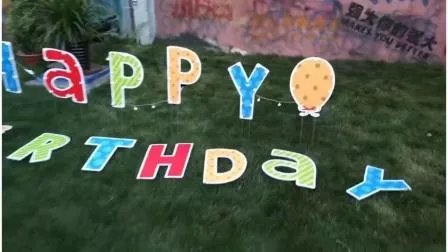 Оптовая реклама гофрированного ПВХ знак дня рождения