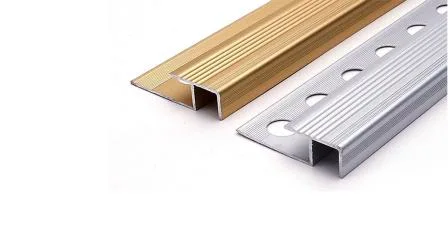 Облицовка лестницы из анодированного алюминия шириной 45 мм